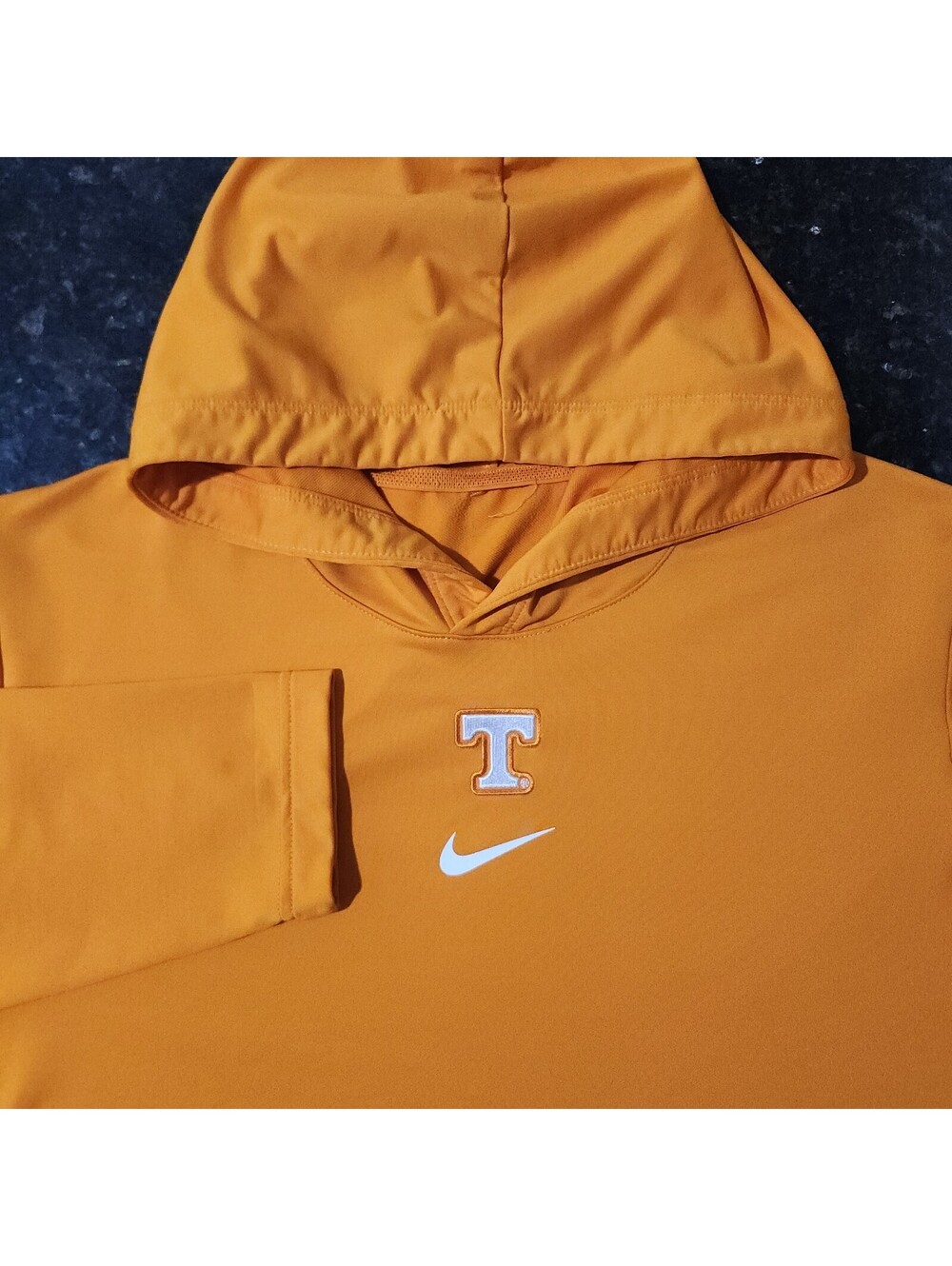 Nike Dri Fit Tennessee Vols Performance Stretch Center Swoosh Check Hoodie Large